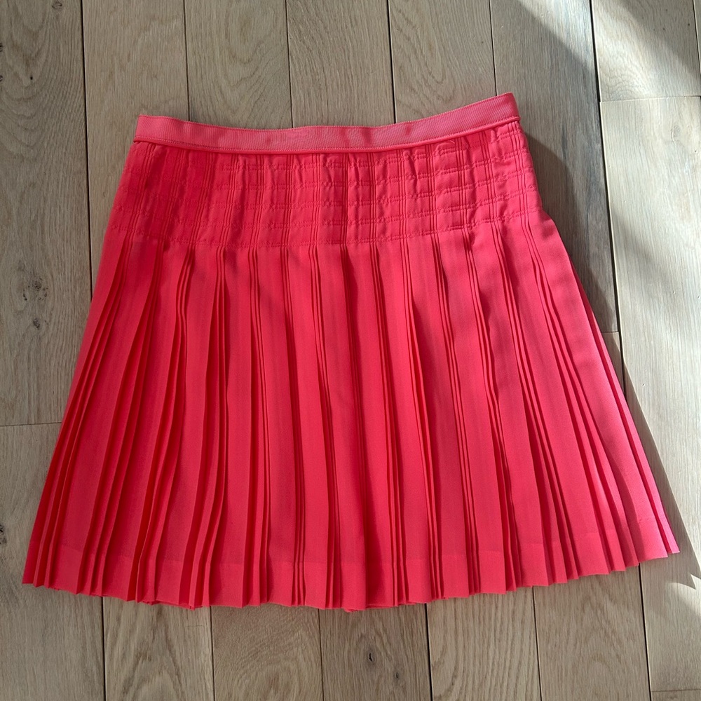 J crew pink flare skirts
